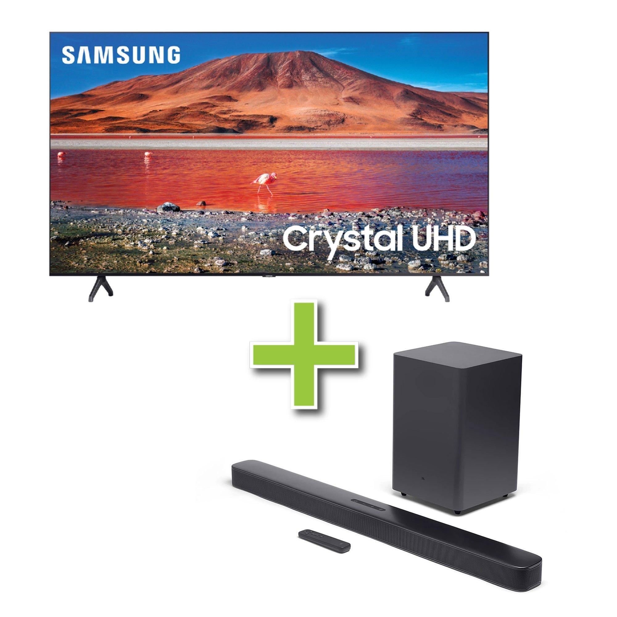 Rent to Own Samsung 65" Samsung 4K Ultra HD Smart TV & JBL 2.1ch
